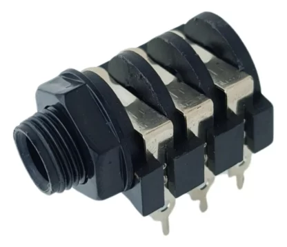 Conector Jack Audio 6.35mm Micrófono O Guitarra Estereo