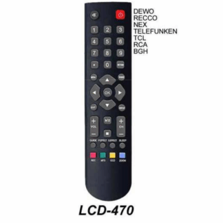 Control Remoto Tv 470 1432 - Daewoo - Telefunken - Dewoo - Recco - Nex - Tcl - Rca - Bgh