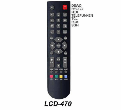 Control Remoto Tv 470 1432 - Daewoo - Telefunken - Dewoo - Recco - Nex - Tcl - Rca - Bgh