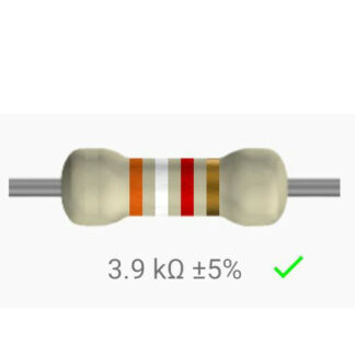 Resistencia 3.9 Kohm 1/4w