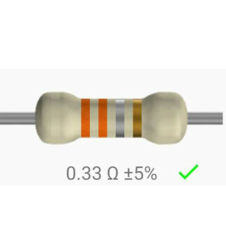 Resistencia 0.33 ohm 3w