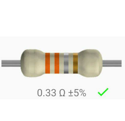 Resistencia 0.33 ohm 3w