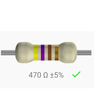 Resistencia 470 Ohm 1/4w