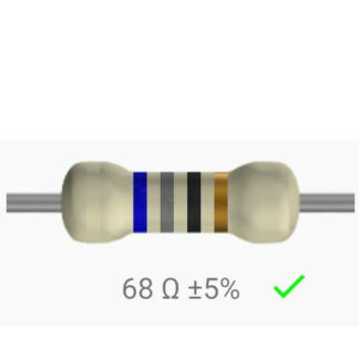 Resistencia 68 Ohm 1/4w