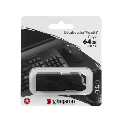 Pendrive Kingston Exodia Onix 64GB USB 3.2 Negro