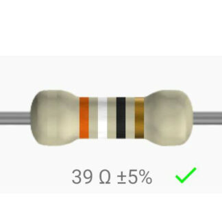 Resistencia 39 Ohm 1/4w