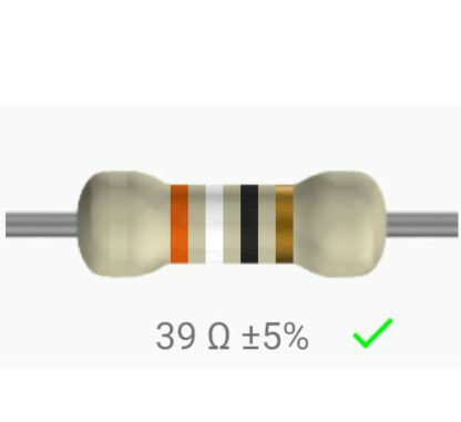 Resistencia 39 Ohm 1/4w