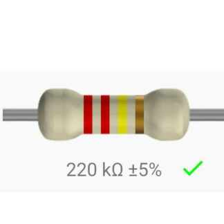 Resistencia 220kohm 1/4
