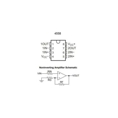 Circuito Integrado Amplificador 4558 smd - Image 2