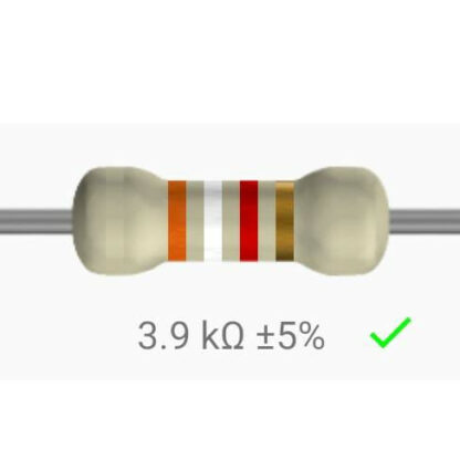 Resistencia 3.9 Kohm 1/4w