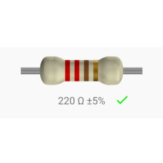 Resistencia 220 Ohms De 1/4w