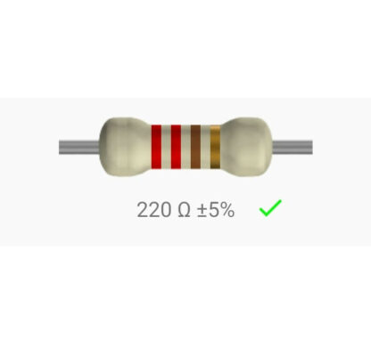 Resistencia 220 Ohms De 1/4w